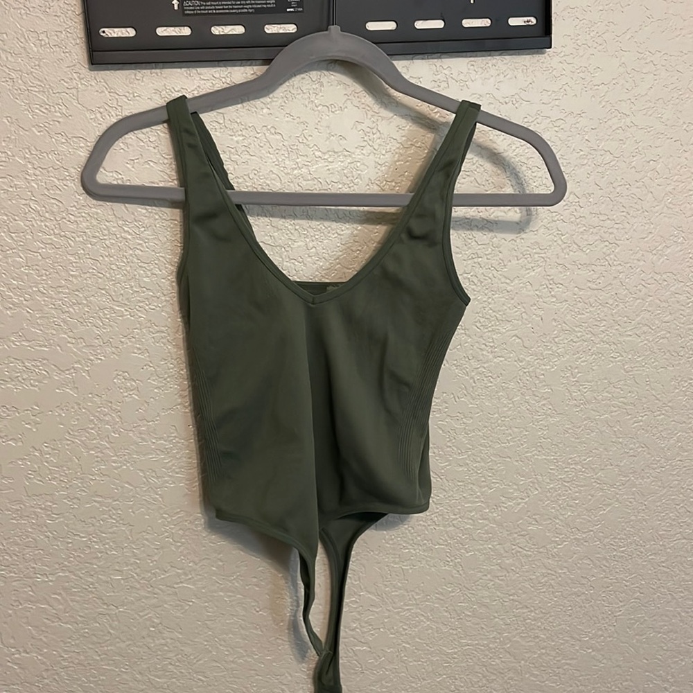 Olive green bodysuit